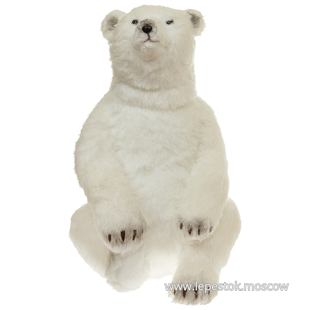 Фигура "Медведь" (искусственный мех), 41х38хН58,5 см