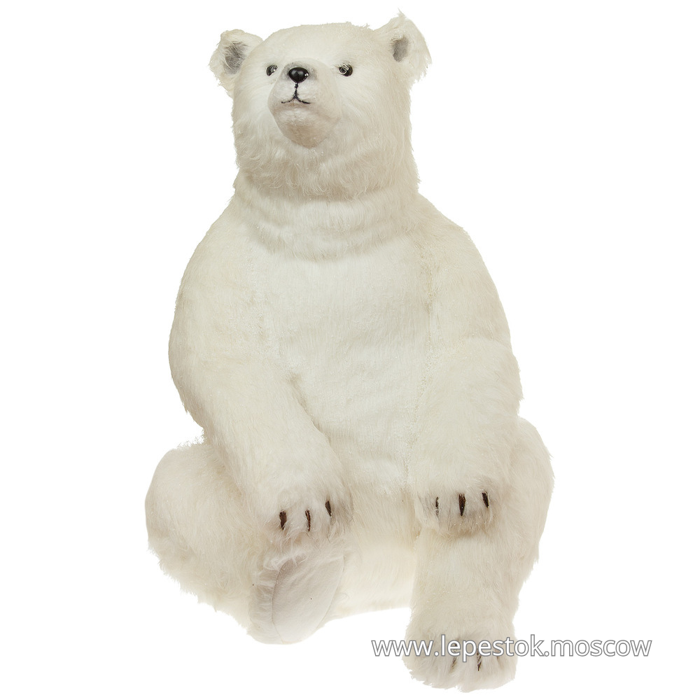 Фигура "Медведь" (искусственный мех), 62х57хН86 см